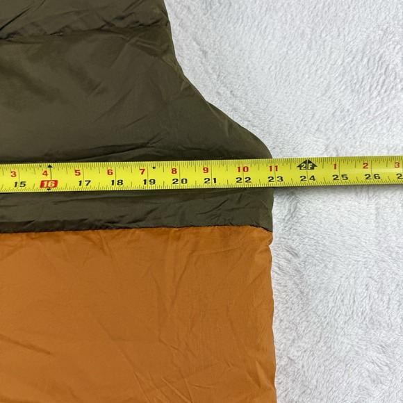 prAna Duck Down Timber Trail Vest Mens Medium Peat Colorblock Full Zip Puffer - Picture 8 of 9